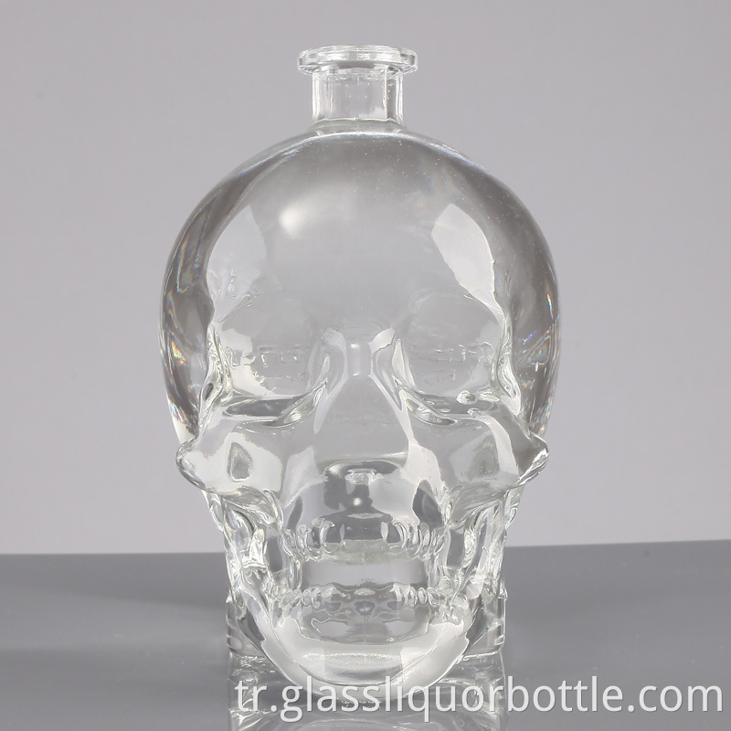 Customized Skull Glass Bottles